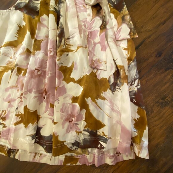 Spiegel 100% Silk Floral Blouse & Skirt Set – Size 10 Top / 6 Skirt - Picture 6 of 16